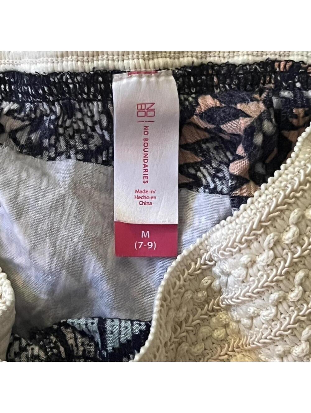Boho Patterned Dolphin Shorts Cottagecore Festival Size Medium - Picture 5 of 6